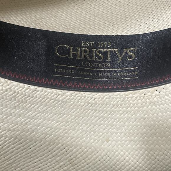 NWT Christys London Panama Hat Adult Small Straw Championship Wimbledon Official main image 4
